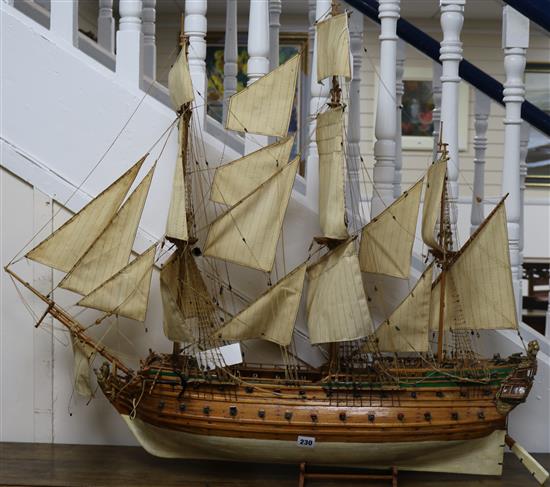 A large model galleon